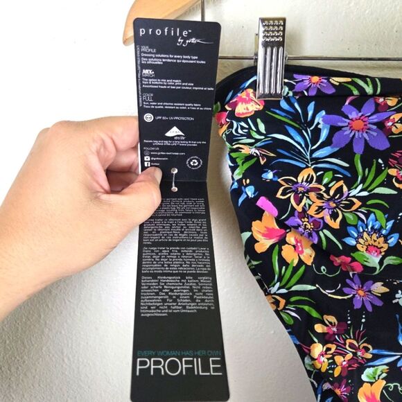 Women's Gottex One Profile Floral High-Waisted Bikini Bottom Size 08/Med - Picture 5 of 10